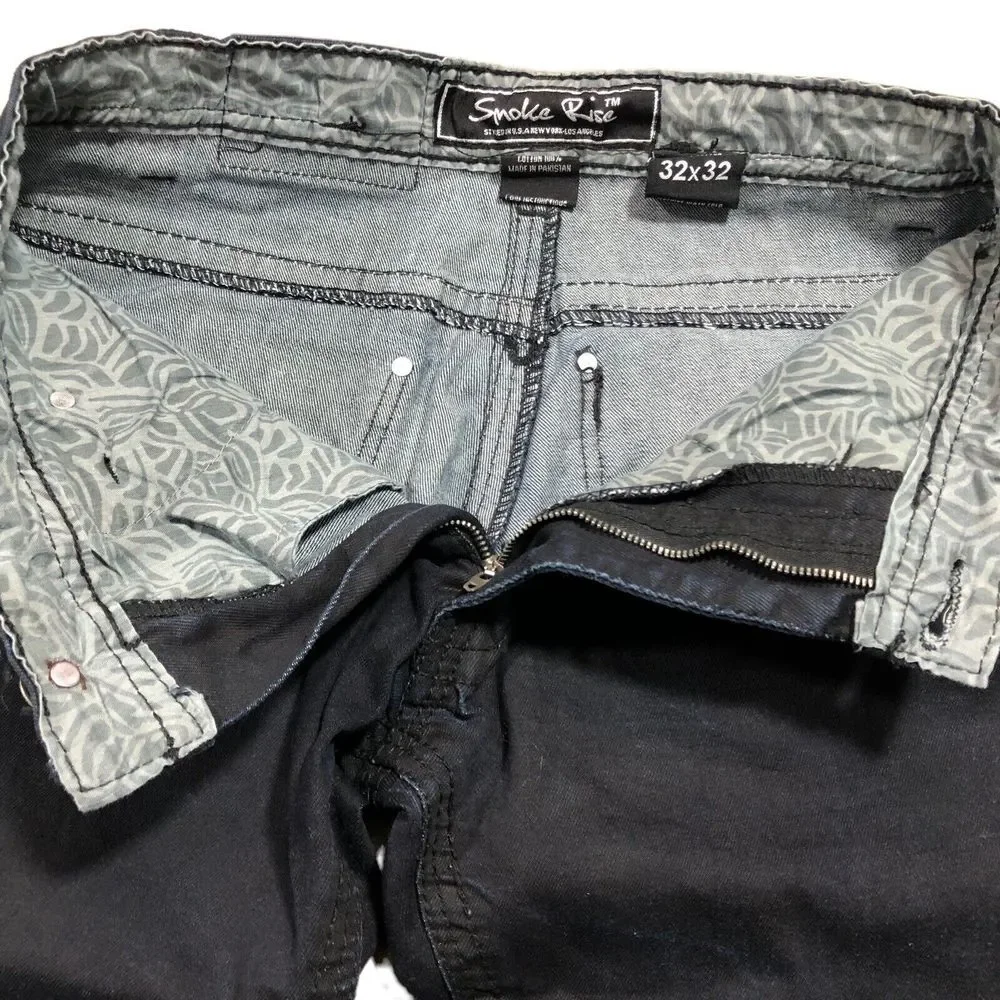Smoke Rise Mens 30x30 Stretch Jeans Dark Blue‎ Tar Color (32x32 Tag)
